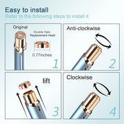 Generation 2 Replacement Heads for Flawless Finishing Touch Hair Removal Tool for Women, Double Ring Blades for Gen 2 Devi...