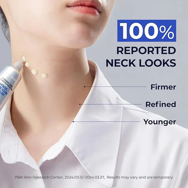 Atclinic Neck Firming Serum with Retinol & 5-Peptides – Reduce Wrinkles & Tech Neck Lines in 2 Weeks | Lightweight, Korean...