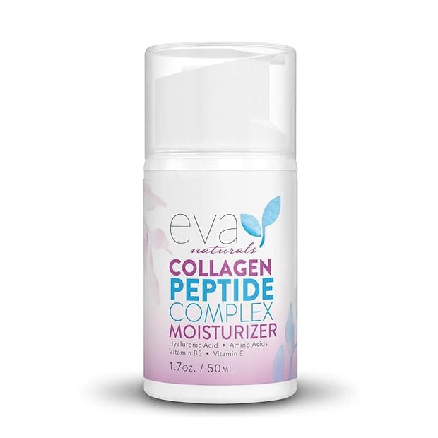 Eva Naturals Collagen Face Moisturizer Peptide - Anti-Wrinkle Facial Moisturizer For Face - Deeply Hydrating Multi-Peptide...