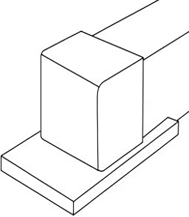Rubber foot base for bench MA007184 - Product Image