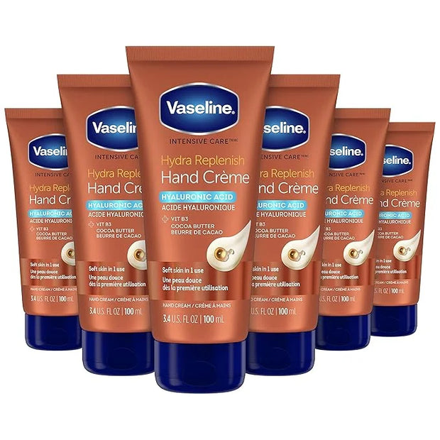 Vaseline Intensive Care Hand Crème Moisturizer for Dry Hands Hydra Replenish Made with hyaluronic acid, vitamin B3, and co...