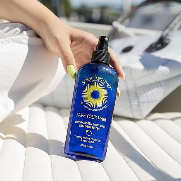 Solar Recover After Sun Moisturizing Spray + Hair Detangler Combo - 12oz Hydrating Facial and Body Mist for Sunburn Relief...