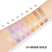 evpct Beige Gold Shimmer Cream Eye Shadow Brightener Sticks Set for Eyes, Gold Shimmery Matte Pencil Eye shadow Applicator...