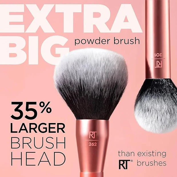 Real Techniques Extra Big Powder Brush, Large Makeup Brush For Powder, Fluffy Head For All-Over Setting, XL Oversized Brus...