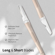 Face Razors for Women, Dermaplane Razor for Women Face, Eyebrow Razor, Facial Razors, Dermaplaning Tool, Reusable Metal Ha...