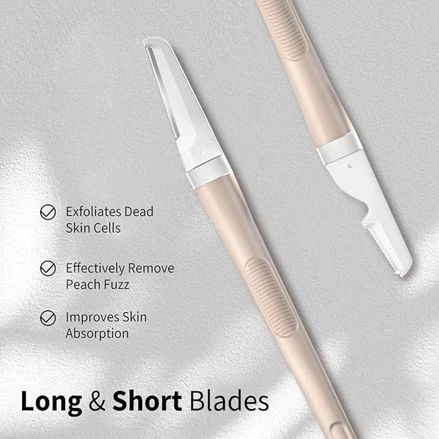 Face Razors for Women, Dermaplane Razor for Women Face, Eyebrow Razor, Facial Razors, Dermaplaning Tool, Reusable Metal Ha...