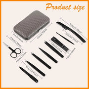 Yougai Tweezers Set, 9 Pcs Tweezers and Nail Clippers Kit for Facial Hair Women with Travel Case, Professional Stainless S...