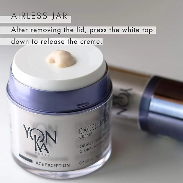 Yon-Ka Excellence Code Creme and Excellence Code Contours Eye Cream Set, Specialized Anti-Aging Cream for Face, Eyes and L...