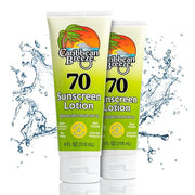 Reef Friendly Sunscreen SPF 70 Lotion, Mango Lime Scent Body Sunscreen Lotion, Rich in Anti Oxidants, Water Resistant Up t...