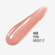 Rimmel London Stay Glossy, 450 Pink About It, Lip Gloss, Non-Sticky, Color and Shine, Up To 6-Hour Wear, Precise Applicato...
