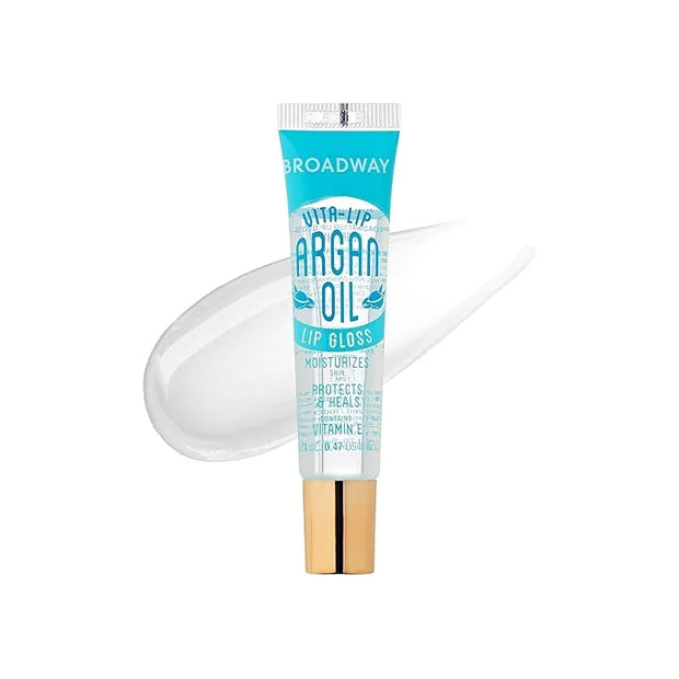 Ruby Kisses Broadway Vita-Lip Clear Lip Gloss (Argan Oil 6 Pack), Ultra-Hydrating & Soothing Formula with Multi-Vitamin Oi...