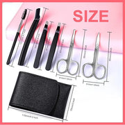 FANDAMEI Eyebrow Scissors, Eyebrow Kit, Eyebrow Tweezers for Women, Eyebrow Razor, Eyebrow Brush. Eyebrow Kit for Men with...