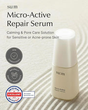 SU:M Micro-Active Repair Serum Set (3-piece set) - Hydrating and Calming Korean Skincare Serum for Sensitive and Acne-Pron...