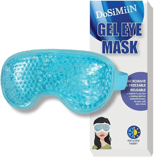 USA Merchant - Cold & Hot Eye Mask Gel Bead Mask for Dry Eyes, Dark Circles, Stress Relief, Migraines, Eye Ice Pack, Reusa...