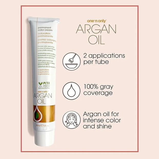 One N' Only Demi Permanent Hair Color - Permanent Hair Dye Made with Argan Oil - Delivers Rich, Accurate Tones with Gray C...