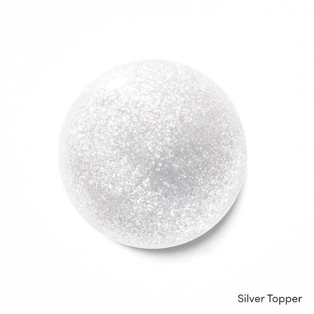 Dashing Diva One Gel Color & Magnetic Topper Duo - Birdie & Silver Glitter Topper - 3-in-1 Base Coat, Nail Color & Top Coa...