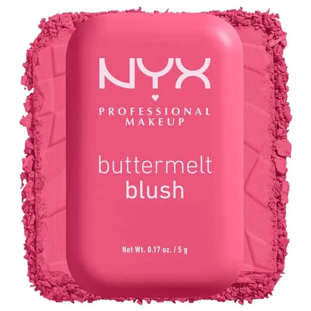 NYX PROFESSIONAL MAKEUP Buttermelt Powder Blush, Fade and Transfer-Resistant Blush, Up to 12HR Make Up Wear, Vegan Formula...