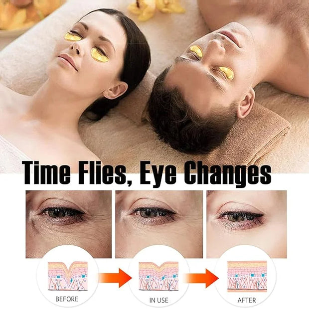 20 pairs 24k gold eye