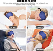 Cooling Sleep Mask w/Gel Eye Mask, Silk Eye Mask for Sleeping, Heated Eye Masks, Blindfold Eye Cover Sleeping Mask for Hom...