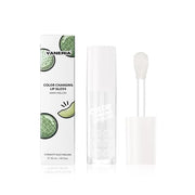VANERIA Color Changing Lip Gloss,Clear to Pink,Fruit Flavoured Lip Changing Lip Gloss,PH Lip Color,Long Lasting Moisturizi...