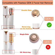 Facial Hair Remover Replacement Heads: Compatible with Finishing Touch Flawless Facial Hair Removal Tool for Women As Seen...