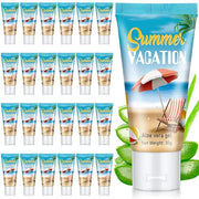 24 Pcs Mini Aloe Vera Gel Travel Size Bulk for Summer Vacation Party 1oz After Sun Aloe Vera Gel Sunburn Relief Hydrating ...