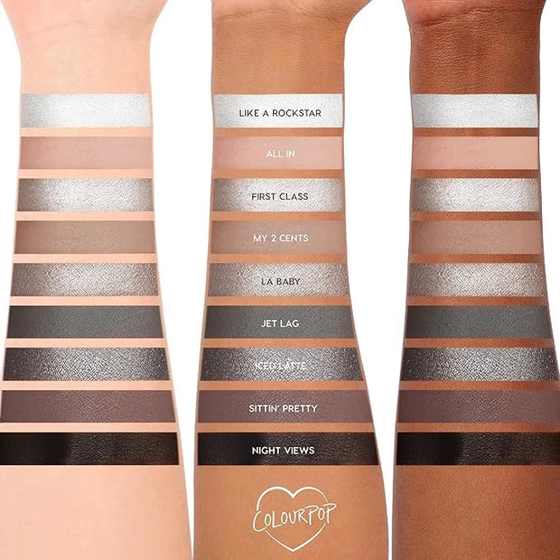 ColourPop Eyeshadow Palette - Eye Makeup Palette with Matte, Metallic, Matte Sparkle & Glitter Finishes - High-Pigment Eye...