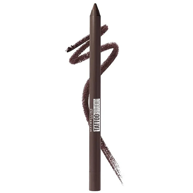 Maybelline TattooStudio Long-Lasting Sharpenable Eyeliner Pencil, Glide on Smooth Gel Pigments with 36 Hour Wear, Waterpro...