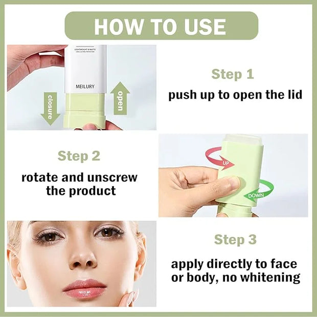 Sunscreen Stick Korean Sunscreen Stick for Face Body Lightweight Soft Sun Stick Long Lasting Oil Control Mineral Sunscreen...