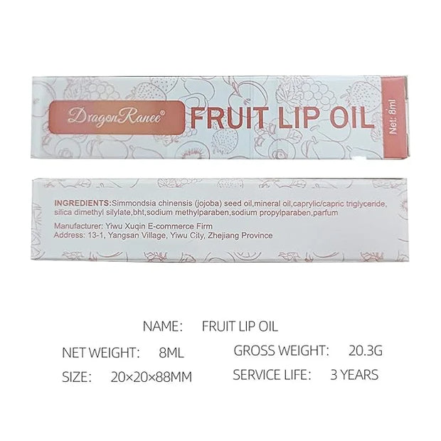 Hydrating Roll On Lip Oil, 6 Pcs Lip Glow Oil Plumpimg Lip Balm Long Lasting Non Sticky Lip Gloss Transparent Colorless Mo...