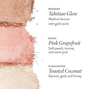 LAURA GELLER NEW YORK Geller's Greatest Lift-n-Glow Baked Trio Palette - Highlighter, Blush, Bronzer - All Skin Tones - Pr...