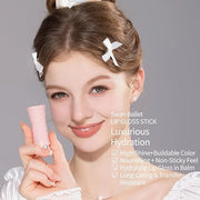 Flower Knows Violet Strawberry Rococo Glitter Lip Gloss G02 Rasberry Booze+Swan Ballet Shine Solid Lip Gloss Stick B01 Lit...
