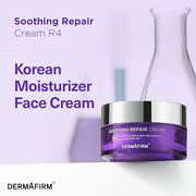 Dermafirm Soothing Repair Hydrating Face Cream R4 | Daily Face Moisturizer Facial Lotion with Eucalyptus, Peptide and Coll...
