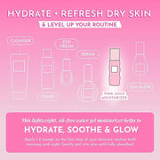 Glow Recipe Pink Juice Water Gel Face Moisturizer for Women, Men & Teens - Hydrating Hyaluronic Acid, Radiance Boosting, N...