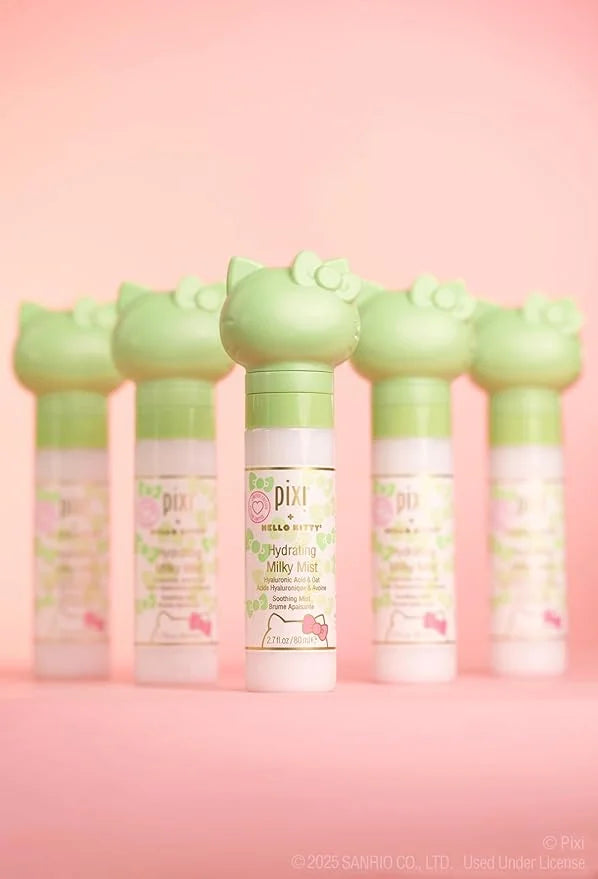 Pixi Beauty + Hello Kitty Milky Mist 2.70 Fl Oz | Hydrating Moisturizer for Dry Skin | Infused with Hyaluronic Acid - Prod...