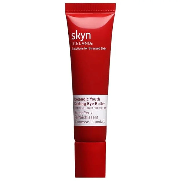 Skyn Iceland Icelandic Youth Cooling Eye Serum Hyaluronic Acid Skincare for Puffy Eyes Dark Circles & Wrinkles with Blue L...