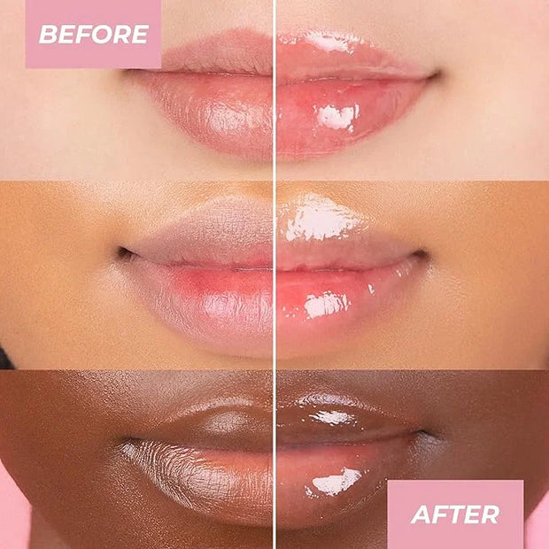 MCoBeauty LipLights Shine Gloss, Clear, Gloss for Irresistible Lips, Vegan, Cruelty Free Cosmetics - Product Image
