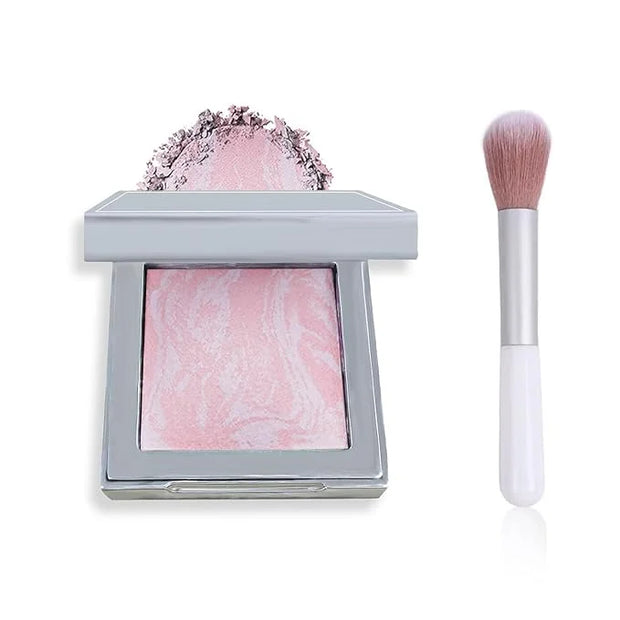 Face Blush Foundation Natural Brightening Silky Moisturizing Sodium Hyaluronate Bakery Crafted Glittering Powder - Product...