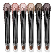 Neutral Eyeshadow Stick Makeup Set, Metallic Shimmer Matte Cream Eye Shadow Eyeliner Brightener Pencil Crayon - Classic 6P...