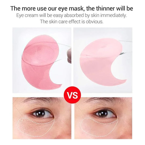 AKARY Eye Patches Rose Hydra-Gel Eye Mask Sheet Lady Skin Care Pad Remove Fine Lines Smooth Repair the Eyes Skin, Under Ey...