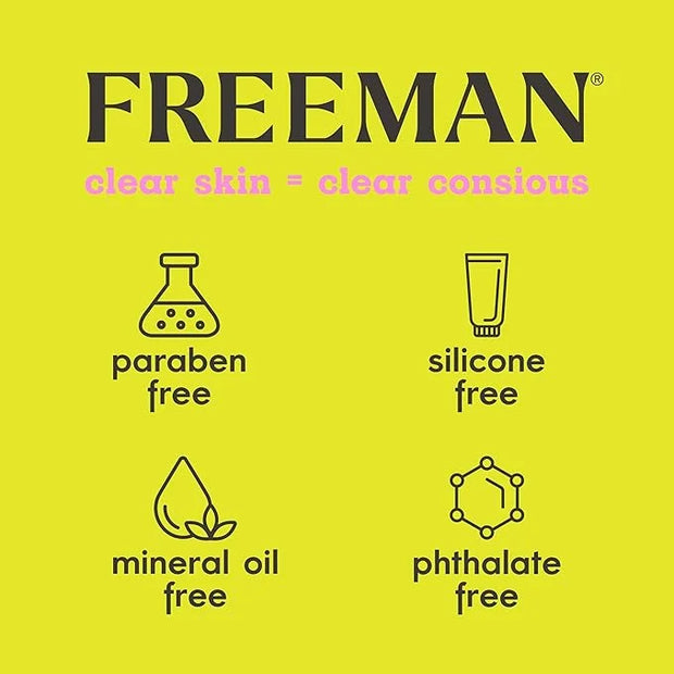 Freeman Soothing Watermelon & Aloe Gel Facial Mask, Hydrates, Nourishes, & Soothes Irritated Skin, Cooling, Calming Gel Fa...