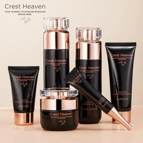 Women 6-Piece Facial Kit for Radiant Skin Care, Facial Care, Face Moisturizing and Anti-aging Skin Care luxeGlow - Product...