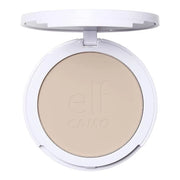 e.l.f. Camo Powder Foundation, Lightweight, Primer-Infused Buildable & Long-Lasting Medium-to-Full Coverage Foundation, Fa...