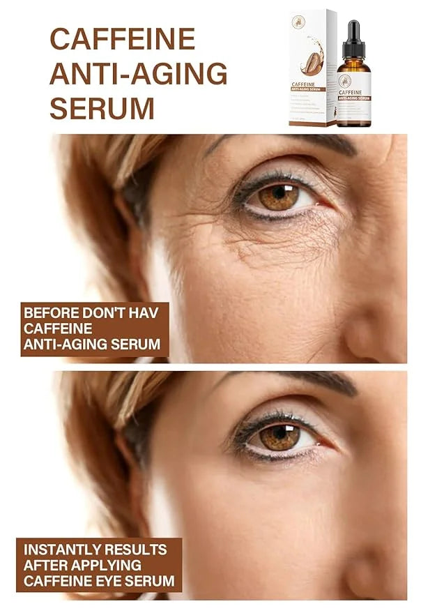 Caffeine Eye Serum Under Eye Treatment Serum for Moisturizing Anti-Aging Brightening Eye Serum, Caffeine Cream for Wrinkle...