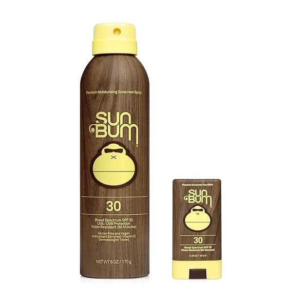 Sun Bum Sun Bum Original Spf 30 Sunscreen Spray and Face Stick vegan and Reef Friendly (octinoxate & Oxybenzone Free) Broa...