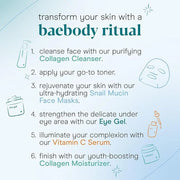Baebody Snail Mucin Face Sheet Mask (6 pcs) - Anti Aging and Moisturizing Face Mask with Hyaluronic Acid - Deep Hydration ...