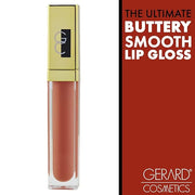 Gerard Cosmetics Color Your Smile Lip Gloss Salmon, Super Pigmented Peach Lip Gloss with LED Light and Mirror, Shiny Finis...