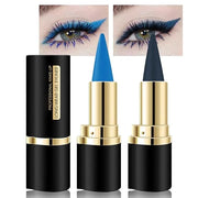 Kaely 2Pcs Light Dark Blue Gel Eyeliner Pencils Set,Waterproof Color Colored Eye Liner Crayon,Cat Eye Stencil Gothic Hallo...
