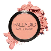 Palladio Matte Blush, Brushes onto Cheeks Smoothly, Soft Matte Look and Even Finish, Flawless Velvety Coverage, Effortless...