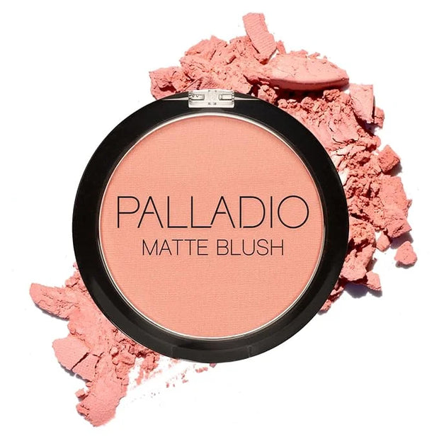 Palladio Matte Blush, Brushes onto Cheeks Smoothly, Soft Matte Look and Even Finish, Flawless Velvety Coverage, Effortless...